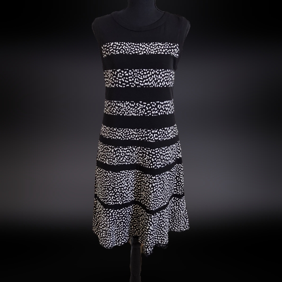 Michael Kors Tank Dress Black White Medium - Picture 1 of 8